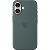 Apple Original iPhone 16 Hülle - Silikon - Backcover/Soft Case - Grün