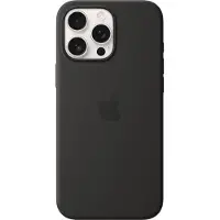 Apple Original iPhone 16 Pro Max Hülle - Silikon - Backcover/Soft Case - Schwarz