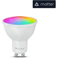Nanoleaf N7502B02-1GU10, Intelligentes Leuchtmittel, Wi-Fi/Bluetooth, Weiß, GU10, MR16, 16000000 Farben