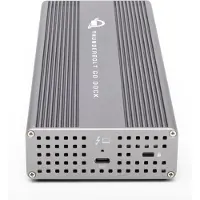 OWC Thunderbolt Go Dock, Andocken, Thunderbolt 4, 90 W, 3,5 mm, 10,100,1000,2500 Mbit/s, Grau
