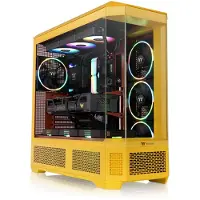 Thermaltake CA-11H-00FMWN-00, Full Tower, PC, Karamell, ATX, EATX, micro ATX, Mini-ITX, SPCC, Gehärtetes Glas, Multi