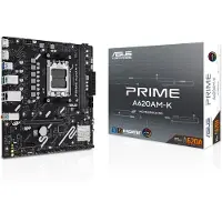 Asus PRIME A620AM-K, AMD, Sockel AM5, AMD Ryzen 7000 Series, AMD Ryzen 8000 Series, AMD Ryzen 9000 Series, Sockel AM5, DDR5-SDRAM, 128 GB