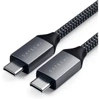 Satechi ST-TCC2MM, 2 m, USB C, USB C, 0,48 Gbit/s, Schwarz, Grau
