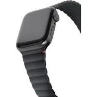 Decoded Silicone Magnetic Traction Strap Lite für Apple Watch Series 1-9 / SE - 38/40/41 mm / Series 10 - 42 mm - Charcoal