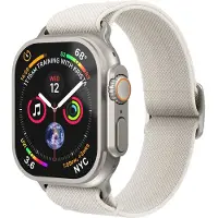 Vonmählen Classic Nylon Loop Armband für Apple Watch | 44/45/46/49 mm - Cream