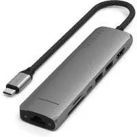 Satechi ST-P7SM, USB Typ-C, HDMI, USB 3.2 Gen 2 (3.1 Gen 2) Type-A, USB Typ-C, SD, MicroSD (TransFlash), 10000 Mbit/s, 60 Hz, 4096 x 2160