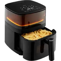 Medion X10 XL Heißluftfritteuse MD11780 (5 Liter, Airfryer, innovative Wassersprühfunktion für krosse knusprige Speisen, 1.500 Watt, Sichtfenster, Schüttel Alarm,10 Automatikprogramme)