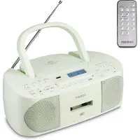 Medion DRX-1 Plus Boombox (tragbares DAB+ UKW Radio, Bluetooth, CD-Player, MP3, Kassette, Kopfhöreranschluss, Stereo Sound System, AUX, Netz & Batterie) grün