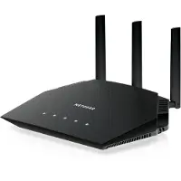 Netgear Nighthawk 4-Stream AX1800 WiFi 6 Router (RAX10), Wi-Fi 6 (802.11ax), Dual-Band (2,4 GHz/5 GHz), Ethernet/LAN, Schwarz, Tabletop-Router
