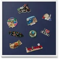 Tulup Magnettafel Wand-Magnettafel für Reisesouvenirs Farbe Dunkelmarineblau 50x50 cm Blech Magnettafel für Sammlermagnete Weißer Rahmen