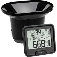 TFA Funk-Regenmesser DROP mit Basisstation, Niederschlagsmenge, Innentemperatur, 433 MHz