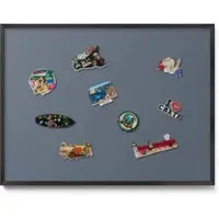 Tulup Magnettafel Metalltafel für Magnete Kühle Graue Farbe 80x60 cm Magnetboard Gerahmt für Urlaubsmagnete Schwarzer Rahmen