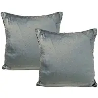 Jack 2er Set Teddy Flausch Kissen 45x45cm in grau | Gr.: 45x45 cm