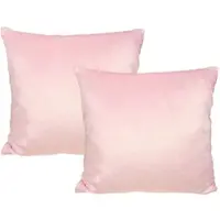 Jack 2er Set Teddy Flausch Kissen 45x45cm in Rosa | Gr.: 50x30-cm