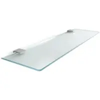 Tulup Glasregal Bad 40x13 cm Glasregal Bad Satiniert Glasablage Badezimmer Milchglas Badezimmer Glasablage Matt