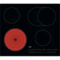 AEG TO64RA07CB, Schwarz, Integriert, 60 cm, Keramik, Glaskeramik, 4 Zone(n)