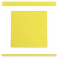 Plock GmbH Servietten Funny - 2-lagig - 1/4-Falz - 24 x 24 cm - 3600 Tafelservietten - gelb