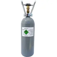 Ich-zapfe Kohlensäureflasche 2,0 kg Grau Metall mit Stellfuß