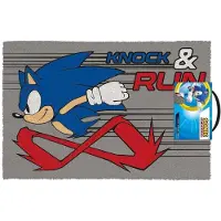 SEGA Sonic Flauschiger Igel Klopf Und Renn Matte 40x60 Cm