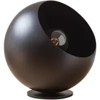 Lux.pro Tischleuchte 'Lukkodso' 1xE27 Tischlampe Ø20 x 20 cm mit kugelförmiger Lampenschirm Metall Schwarz