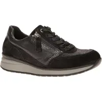 Gabor 6020.02 Damenschuhe - bequeme Schnür- Halbschuhe schwarz