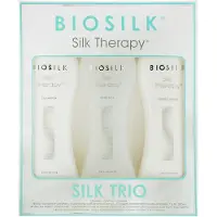 Biosilk Silk Therapy Trio von für Unisex – 3-tlg. 7 oz Silk Therapy Shampoo, 7 oz Silk Therapy Conditioner, 7 oz und Silk Therapy Original