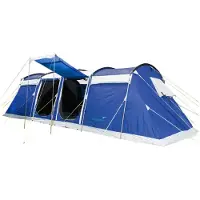 Skandika Tunnelzelt Montana 8 Personen | Camping Zelt mit/ohne eingenähten Zeltboden, mit/ohne Sleeper Technologie, 3-4 Schlafkabinen