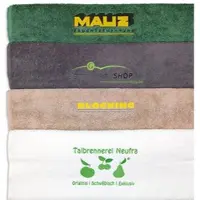 BETTWARENSHOP Bestickte Handtücher 50x100 cm mit Firmen- oder Vereinslogo 96 Stück - 12,49 € / Stück | silber - grau