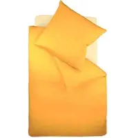 Fleuresse Uni Interlock Jersey Bettwäsche Colours Kissenbezug einzeln 40x80 cm | sonne - gelb