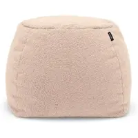 Freistil Rolf Benz - 173 Pouf (Teddy Edition), Ø 55 cm, perlweiss rosé (6531)