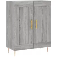 vidaXL Highboard Grau Sonoma 69,5x34x180 cm Holzwerkstoff