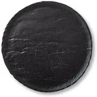 Wilmax England Wilmax Teller SlateStone Rund Schwarz 33 cm Porzellan, 2er Set