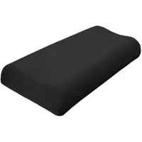 TRAUMSCHLAF Universal Bezug für Nackenstützkissen S-M, Höhe 7-10 cm | schwarz - schwarz