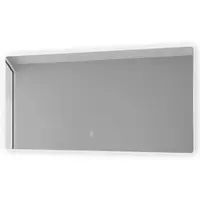 AICA Sanitär Badspiegel 120x80 cm Spiegel mit LED Beleuchtung Touch Wandschalter Kaltweiß Dimmbar Memory Wandspiegel Badezimmerspiegel