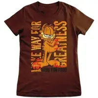 Garfield Shirt "Make Way For Greatness Girly Tee" in Braun | Gr.: L