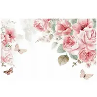 WALLARENA Fototapete Blumen in Rosa | Gr.: 150 x 105 cm