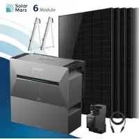 SolarMars Balkonkraftwerk 3000 Watt mit Speicher Anker SOLIX Solarbank 3 E2700 Pro mit 6x500Wp Solarmodule und MC4 Solarkabel Set - 3000Wp ‚Äì 6 Module / 1x BP2700 / Balkon