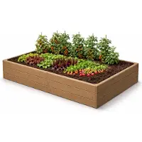 Prosperplast Hochbeet BASE WOODY ECO WOOD 149,2 cm, naturbelassen ECO