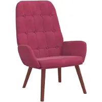 vidaXL Relaxsessel Weinrot Samt