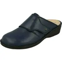 Finn Comfort Bequeme Pantolette Aussee, Damen, Darkblue, Leder, NEU - Damenschuhe Pantolette / Zehentrenner, Blau