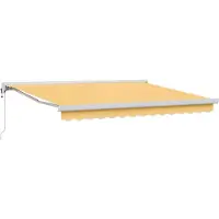 vidaXL Ausziehbare Markise Sand 300 x 250 cm Stoff und Metall