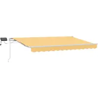 vidaXL Ausziehbare Markise Sand 600 x 350 cm Stoff und Aluminium