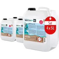 Höfer Chemie 4x5 L BAYCINEX Metall-Ex Reinigungsmittel für Kalk- und Metallablagerungen im praktischen Kanister