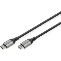 Digitus 8K DisplayPort Anschlusskabel 1.4 Version, 1 m, DisplayPort, DisplayPort, Männlich, Männlich, 7680 x 4320 Pixel