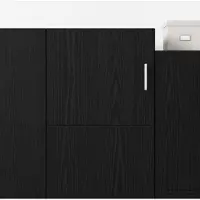 vidaXL Wandschrank Schwarze Eiche 45 x 42,5 x 40 cm Holzwerkstoff