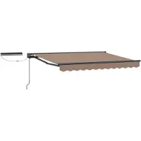 vidaXL Elektrische ausziehbare Markise Taupe 4 x 2 m