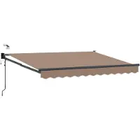 vidaXL Elektrische ausziehbare Markise Taupe