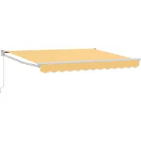 vidaXL Ausziehbare Markise Sand 3,5 x 2 m 100% Polyester und Aluminium