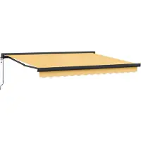 vidaXL Ausziehbare Markise Sand 300 x 250 cm Stoff und Metall