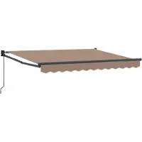 vidaXL Ausziehbare Markise Taupe 4 x 3 m 100% Polyester und Aluminium
